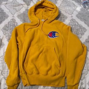 Yellow/Orange Champion hoodie